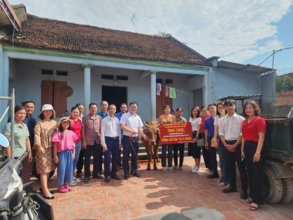 Trao bò giống ước mơ số 20.2023 cho gia đình em Hường – XÃ VIỆT NGỌC – TỈNH BẮC GIANG 